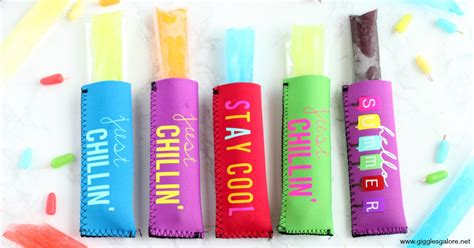 DIY Personalized Popsicle Holders with Cricut EasyPress - Giggles Galore