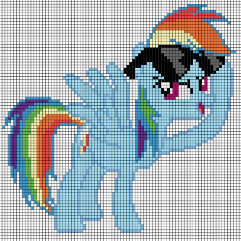 pixel art of rainbow dash template by CaptainPineapple96 on DeviantArt