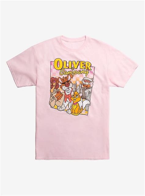 Disney Oliver & Company Pink T-Shirt Hot Topic Exclusive in 2020 ...