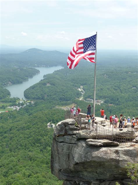 Chimney Rock, NC overlooking Lake Lure Chimney Rock State Park ...