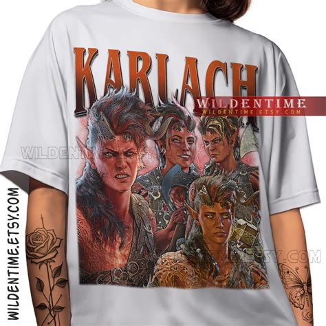 Karlach Baldurs Gate 3 Vintage T-shirt, Karlach Bulders Shirt, Karlach ...