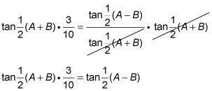 Use the Law of Tangents with SAS - dummies