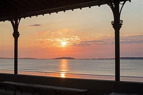 Revere Beach Sunrise Revere MA Clouds Photograph by Toby McGuire - Pixels