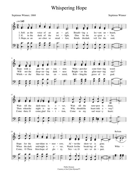 Whispering hope - Septimus Winner Sheet music for Piano (Piano Duo) | Musescore.com