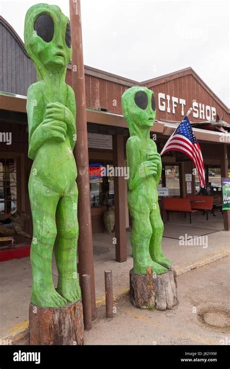 Whites City, New Mexico - Tourist gift shops line the entrance to Carlsbad Caverns National Park ...