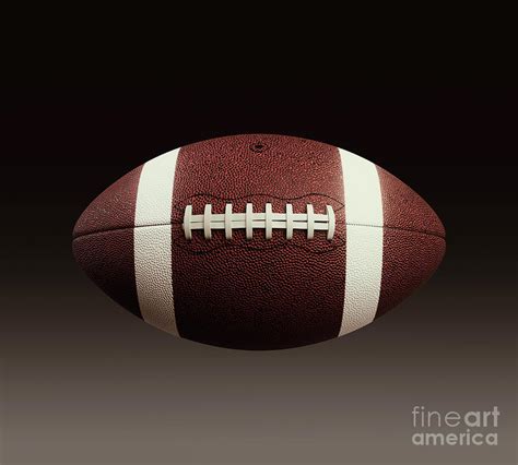 American Football Ball Digital Art by Allan Swart - Fine Art America