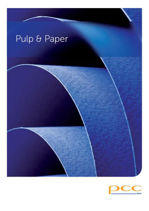 Raw chemical materials for pulp and paper industry - PCC Group