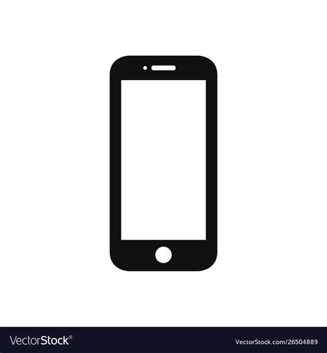 Mobile phone icon in modern design style for web Vector Image