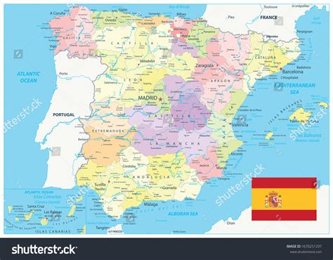 13,206 España Mapa Politico Images, Stock Photos & Vectors | Shutterstock