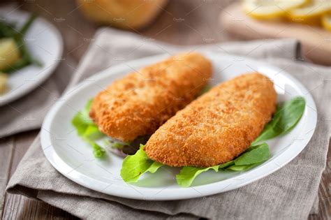 Breaded Fish Fillet | Food Images ~ Creative Market