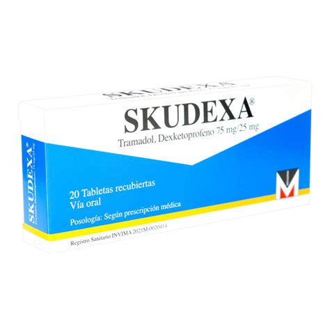 Skudexa 75/25 Mg 20 Tabletas - Farmaprime