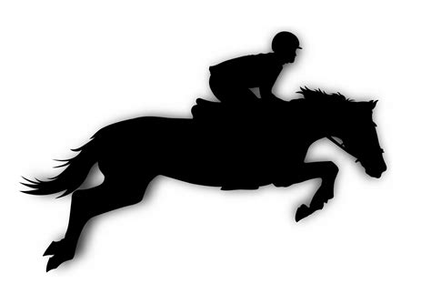 Graphics design silhouette horse racing for race isolated white ...