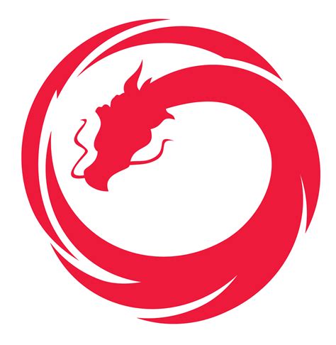 Dragon in Circle Logo - LogoDix