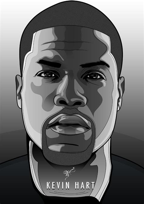 KEVIN HART - Vector by vik kainth on Behance | Vector portrait illustration, Kevin hart, Hip hop art