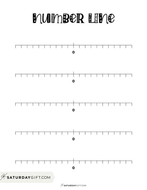 number line negative and positive free printable paper - 3 free ...