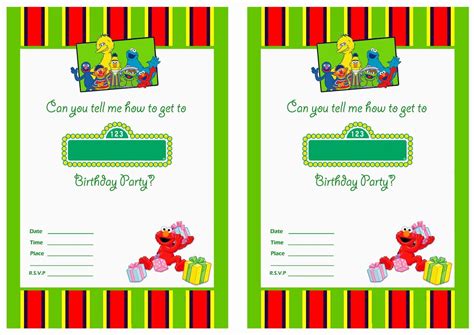 Get FREE Printable sesame street 1st birthday invitations Templates ...