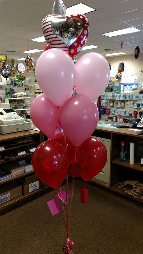 Valentine's Day balloon bouquet. | Valentines window display, Balloons, Love balloon