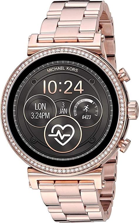 Amazon.com: Michael Kors Access Women's Sofie Heart Rate' Touch-Screen ...