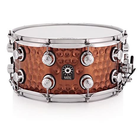 Natal Cafe Racer 14'' x 7'' Steel Hand Hammered Snare | Gear4music