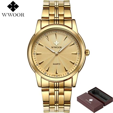 Top Brand Luxury Men Waterproof Stainless Steel Gold Watches Best Offer ...