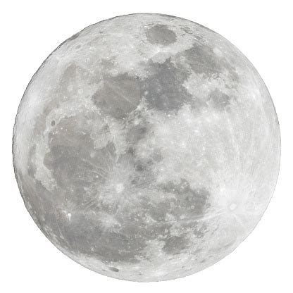 Full Moon Isolated Over White Background Stock Photo - Download Image ...