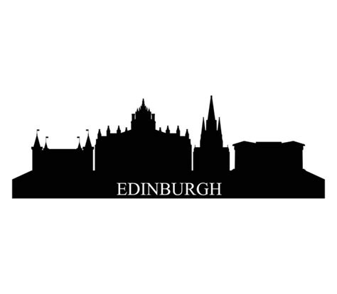 Edinburgh skyline silhouette Stock Vectors, Royalty Free Edinburgh skyline silhouette ...