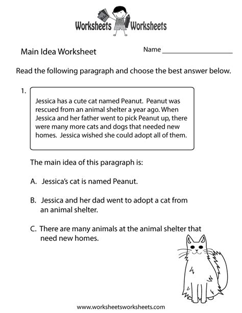 Main Idea Worksheets Grade 3 - Printable Word Searches