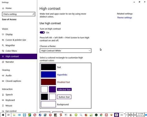 How To Change High Contrast Settings | Daves Computer Tips