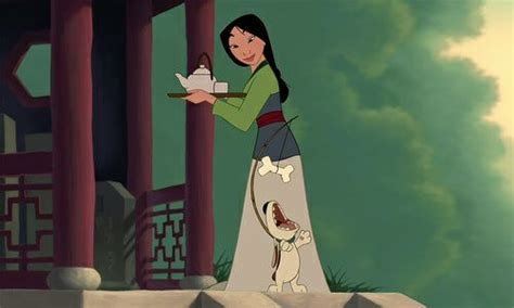 In Mulan (1998) the dog is called Little Brother as a nod to the bitter disappointment that the ...