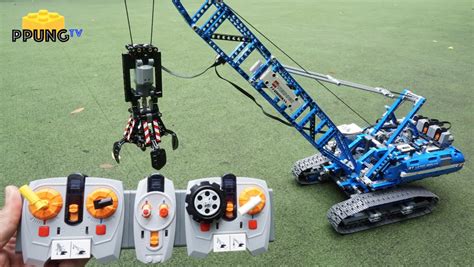 LEGO Technic 42042 - RC Motorized Crawler Crane (Fully Automatic) by 뿡대디 - YouTube