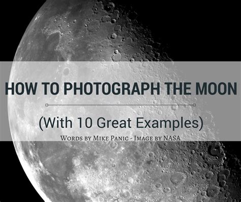 Moon Photography Settings Cheat Sheet