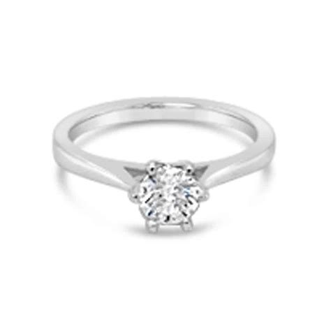 White Gold Solitaire Engagement Ring - Gold River Jewellers