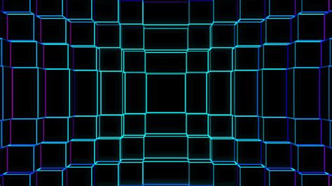 3D Blue geometric grid Wallpaper 4k HD ID:3597