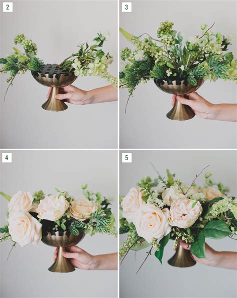 DIY: Silk Flower Centerpiece - Green Wedding Shoes