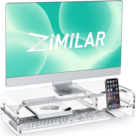 Electronikz - Zimilar Large Acrylic Monitor Stand Riser, 20 inch ...