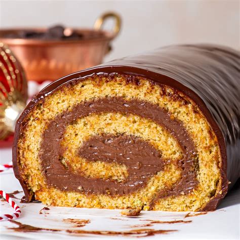 Chocolate Orange Swiss Roll - The Loopy Whisk