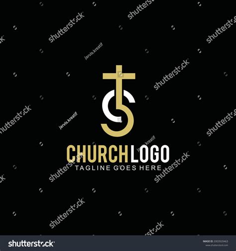 Cross Logo Church Design Template Icon Stock Vector (Royalty Free ...