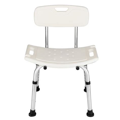 Bath Chairs for Seniors, Heavy Duty Bariatric Transfer Bench with Back, Non-Slip Seat ...