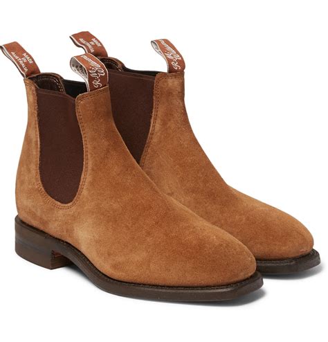 Lyst - R.M. Williams Suede Chelsea Boots in Brown for Men