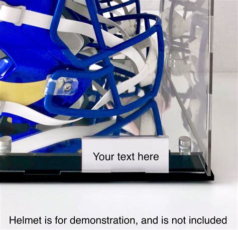 LED Light Top Full Size Football Helmet Display Case with Mirror Back & Base | eBay