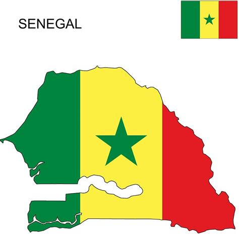 Senegal Flag Map and Meaning | Mappr