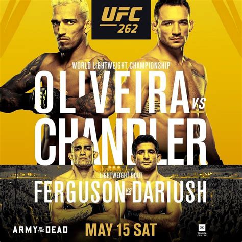 What UFC fights are there this weekend? (15th May 2021)