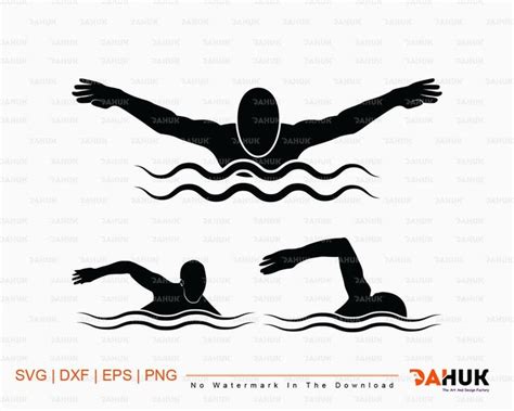 swimming swimmer svg file for cricut and silhouette