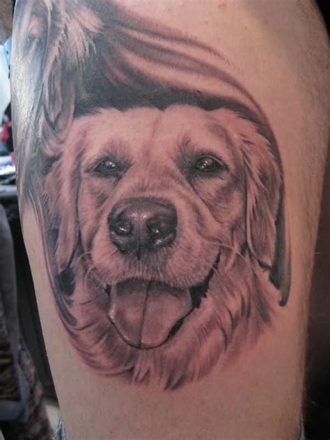 The Coolest Golden Retriever Tattoo Designs. #CoolCanine # ...