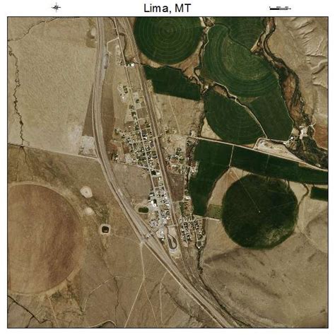 Aerial Photography Map of Lima, MT Montana