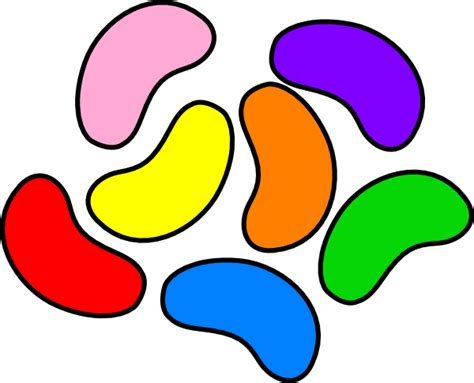 Colorful Jelly Beans Clip Art at Clker.com - vector clip art online ...