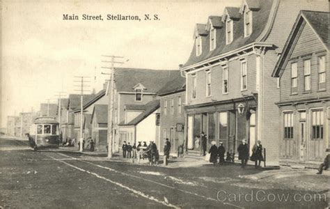 Main Street Stellarton, NS Canada Nova Scotia Postcard