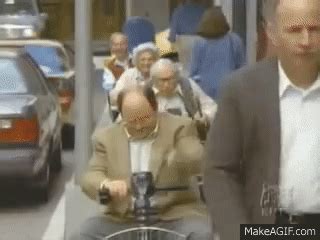 Seinfeld - George vs. The Geriatric Bike Gang on Make a GIF