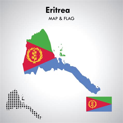 Eritrea map and flag vector file 24523659 Vector Art at Vecteezy