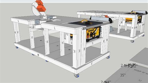 Workbench plans with built-in table saw Cheapest | Build my blog